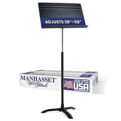 Manhasset 48TA Tall Symphony Music Stand for Sheet Music | Long Lasting Durable Manhasset Stand, Adjustable Height 38" to 58", Made in USA, Standing Musicians, Orchestra and Band