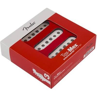 Fender Tex Mex Strat Pickup Set, Single Coil, Alnico 5 Magnets, Reverse Wound, Enhanced Output Warm Tone, 3 Piece