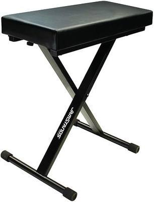 Ultimate Support JamStands MB100 Medium Keyboard Bench w/Cushioned Seat and Adjustable Height