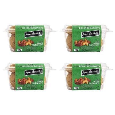 Aunt Gussie's Sugar Free Pecan Meltaways, Spelt Flour, 4 Pack | Rich sugar free pecan meltaways made with wholesome spelt flour for buttery texture and melt-in-your-mouth goodness.