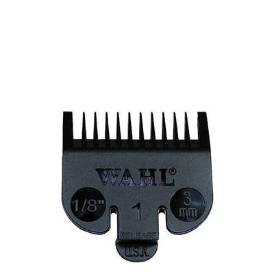Wahl Professional No.1 Guide Comb Attachment - 1/8" (3.0mm) - 3114-001 – Great for Professional Stylists and Barbers – Black in Color,0.12 Inch (Pack of 1),wahlNo.1
