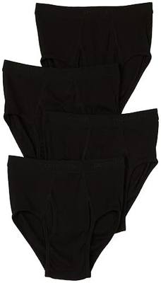 Dockers Men's 4 Pack Fly Front Full Rise Brief