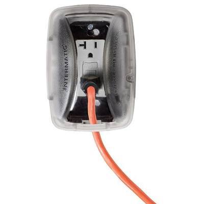 Intermatic WP3100C Weatherproof Electrical Outlet Cover - Extreme Temperature Resistance, Heavy-Duty Construction, Versatile Design & Multi-Configurable, Easy Install, Secure Fit for Outdoor in-Use