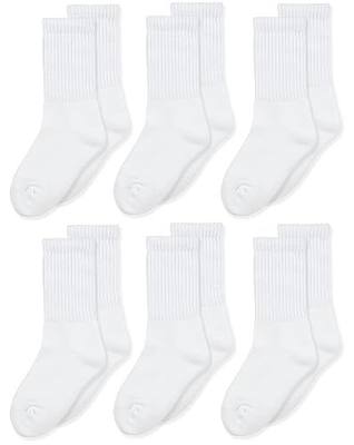 Jefferies Socks Seamless Toe Athletic Crew Socks 6-pack