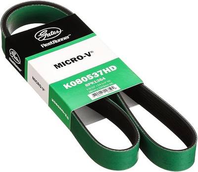 Gates K080537HD FleetRunner Micro-V Serpentine Drive Belt