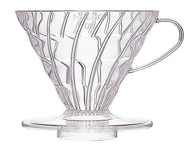 HARIO V60 Plastic Coffee Dripper, Size 02, Clear | Plastic