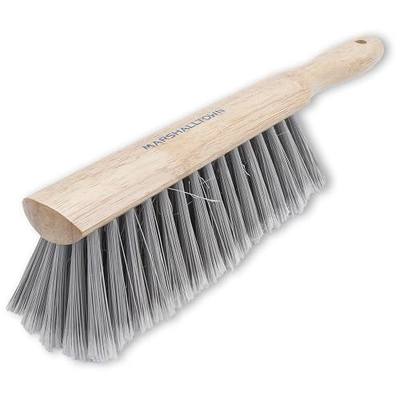 Marshalltown Silver Foxtail Brush, Stiff Bristles, Assembled in the USA | Stiff soft-tipped bristles on 13 1/2 Inch hardwood block clean grout film from tile; tile tools. 6520