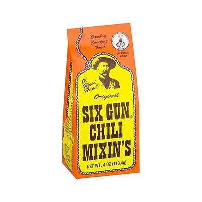 Six Gun Original Chili Mixin's, Gluten Free, 4 Ounces (Pack Of 12)