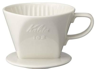 Kalita - 2001 Kalita 102 Ceramic Dripper Coffee Dipper, white | Coffee Dipper