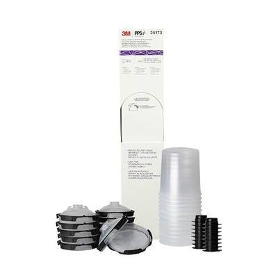 3M PPS 2.0 Paint Spray Gun System Refill Kit with Lids and Liners, 26173, Standard, 22 Ounces, 200-Micron Filter, Use for Cars, Furniture, Home and more,12 Disposable Lids and Liners,16 Sealing Plugs, Clear