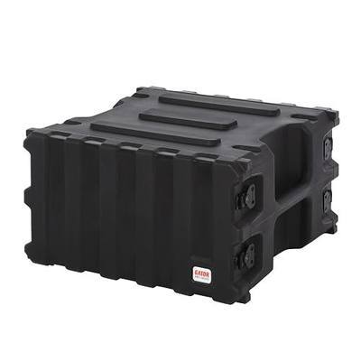 Gator Cases Pro Series 6U Rack Case, Made in the USA, Standard 19" Depth | Protect 6U of rack gear in a stackable case with gasketed lids, recessed latches, and molded side handles. (G-PRO-6U-19)