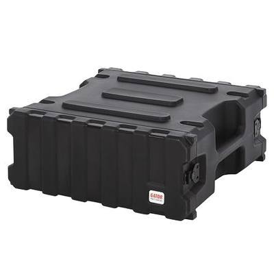 Gator Cases Pro Series Rotationally Molded 4U Rack Case with Standard 19" Depth; Made in USA (G-PRO-4U-19), Black