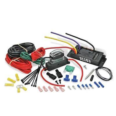 Flex-A-Lite Variable Speed Controller and Relay Kit with Thread-In Temperature Sensor, Fan Controller With Temperature Probe (31163), Black