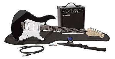 Yamaha GigMaker EG Electric Guitar Pack with Amplifier, Gig Bag, Tuner, Cable, Strap and Picks - Black | Includes Amplifier, Gig Bag, Tuner, Cable, Strap and Picks
