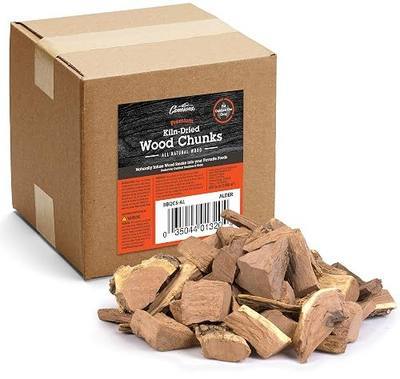 Camerons Products Smoking Wood Chunks- (Alder) Kiln Dried BBQ Large Cut Chips- All Natural Barbecue Smoker Chunks- 5 Pound Bag