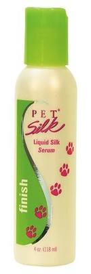 Pet Silk Liquid Silk Serum 4oz, Leave-in Finishing Spray Conditioner & Detangler, Inused with Silk, Vitmain E & Panthenol Designed for a Shiny, Healthy & Moisturized Skin & Coat