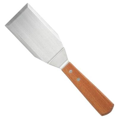 Winco TN719 Blade Hamburger Turner, 5" x 2.7/8", Medium, Stainless Steel, Brown