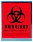 Medical Action Infectious Waste Bag, Red, 1 Gallon, 11" x 14.25", 20/Roll