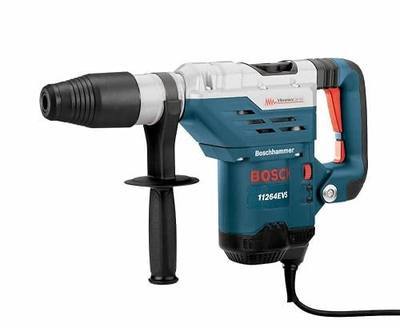 Bosch 11264EVS Rotary Hammer Drill | 13.0 Amp, 120V, SDS Max, 6.5 ft.-lbs. Impact Energy, Vibration Control, Hammer-Only Mode, One-Handed Tool-Free Bit System, 170-340 RPM | 6.5 ft-lb impact energy, vibration control, chisel mode, tool-free bit system, 170-340 RPM