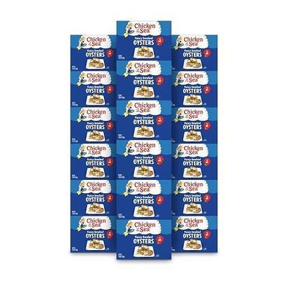 Chicken of the Sea Fancy Smoked Oysters in Oil, Canned Oysters, Great for Recipes, 3.75-Ounce Cans (Pack of 18)