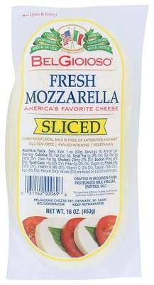 BelGioioso, Fresh Mozzarella, Sliced, 16 oz