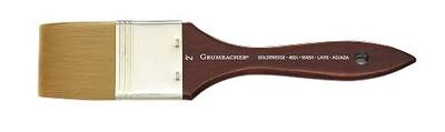 Grumbacher Goldenedge Golden Toray Wash Watercolor Brush, Synthetic Bristles, Size 2" (4624.200)