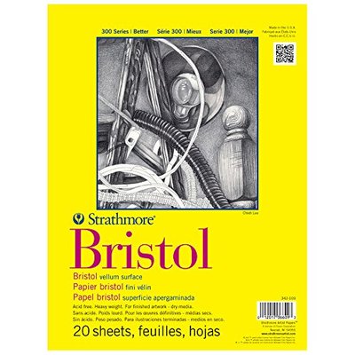 Strathmore 300 Series Bristol Pad - 11-Inchx14-Inch - 20 Sheet Pad