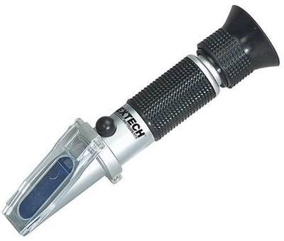 Extech RF41 Battery Coolant & Glycol Refractometer with ATC - Measures -50 °C to 0 °C Freeze Point & Battery Acid Specific Gravity, Handheld Optical Refractometer Kit