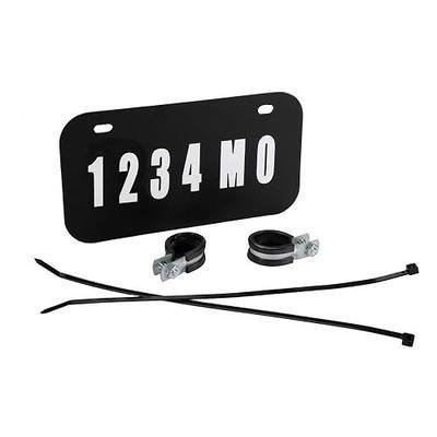 Raider FS-12000 ATV/UTV License Plate Kit with Numbers and Letters Included (7.5 in x 4 in)