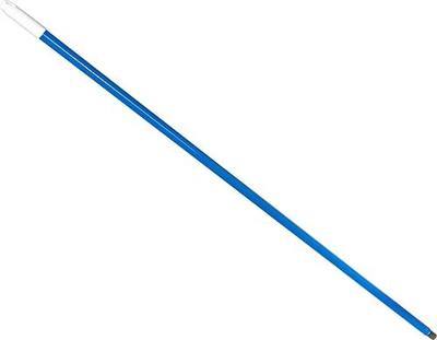 SPARTA Metal Handle with Plastic Coating, Standard Threaded Handle for Broom or Floor Sweep, 48" Long, 12 Count, Blue