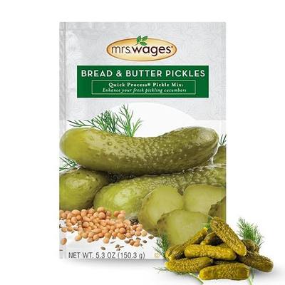 Mrs. Wages Bread and Butter Pickles Quick Process Mix (VALUE PACK of 6), 5.3 Ounce (Pack of 6)