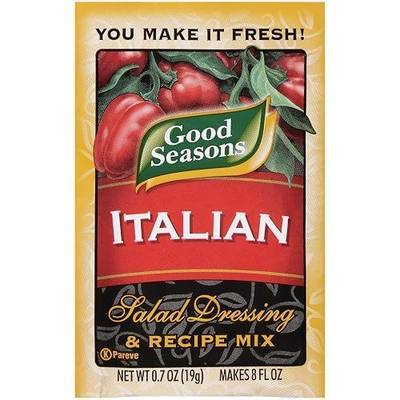 Good Seasons Seasoning Mix, Italian Dressing & Recipe, 0.7 oz Packet