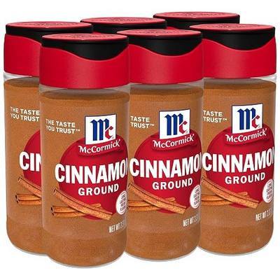 McCormick Ground Cinnamon, 2.37 oz (Pack of 6)