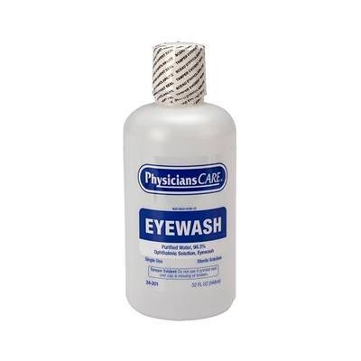PhysiciansCare Eye Wash Solution, Sterile Isotonic Buffered Solution for Flushing and Irrigating Eyes, 32 Oz Bottle