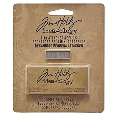 Tim Holtz Idea-ology Metal Tiny Attacher Refills, Box of 1550 Staples, .25 Inches, TH92801