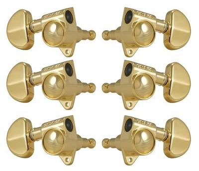 Grover 102-18G Rotomatic 18:1 3 per Side Machine Heads, Gold