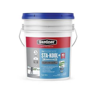 Gardner Sta-kool Elastomeric Roof Coating, White, RV Roof Coating 5 Gallon