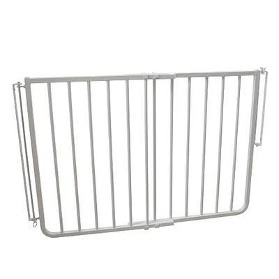 Cardinal Gates SS30 Stairway Special Baby Gate for Top of Stairs - Adjustable Indoor Dog Gate - Aluminum Metal Safety Gate for Kids & Pets - 27 to 42.5 Inches Wide - White