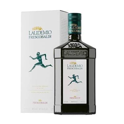 FRESCOBALDI Laudemio Extra Virgin Olive Oil, 16.9 FL Oz, 500ml, Premium, Award Winning Product of Tuscany, Italy, Fruity & Peppery Flavor, Smooth & Robust Low Acidity, Rich in Polyphenols | High Polyphenol Olive Oil | Cold Pressed hours after harvest | Artichoke, grass & peppery finish | Marinating