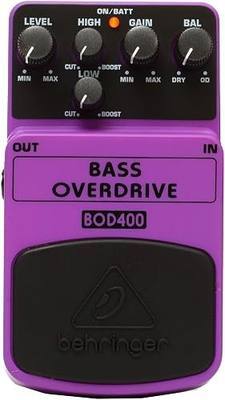 Behringer Bass Overdrive Bod400 Authentic Tube-Sound Overdrive Effects Pedal