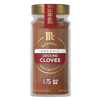 McCormick Gourmet Collection Cloves, Ground, Organic, Non GMO, Kosher, Our Best Herbs & Spices, Sweet Flavor & Intense Aroma, Elevate Gingerbread, Pumpkin Pie, Glazed Ham & More, 1.75 oz