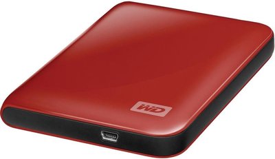 WD My Passport Essential 640 GB USB 2.0 Portable External Hard Drive (Real Red)