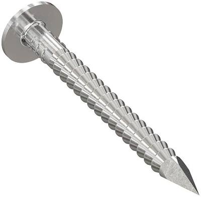 Simpson Strong-Tie S410ARN1 Roofing Nail - 1-1/2 in. x 0.131 in. Annular Ring Shank Increases Withdrawal Resistance, Type 304 Stainless Steel, Diamond Point, Full Round Head (1 lb.)