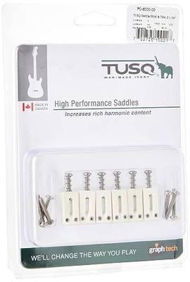 TUSQ by Graph Tech Saddle Strat & Tele Style 2 1/16" Spacing (6 Pcs) PQ-8000-00