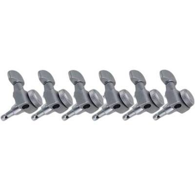 Fender Deluxe Locking Staggered Guitar Tuners, Brushed Chrome