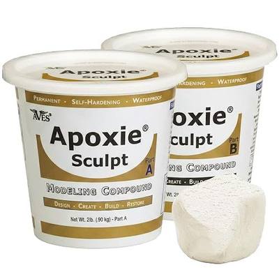Aves-Apoxie Sculpt - 2 Part Modeling Compound (A & B) - 4 Pound, White/Stone White