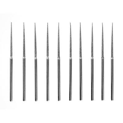 SE 10-Piece Diamond-Coated Tapered Bead Reamer Set - 2-¾ Inch Length, ⅛-Inch Shank, Compatible with Rotary Tools - Ideal for Jewelry Making, Crafts, and More - DF83611
