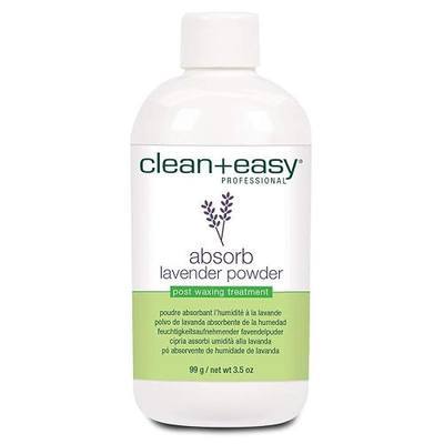 Clean + Easy Absorb Lavender Powder Pre Waxing Treatment | Moisture Absorbent Powder for Hair Removal, 3.5 oz