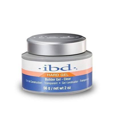 IBD Hard Builder Gel for Nails, Round – Clear, UV/LED Gels for Nail Extensions & Sculpting Strong Long-Lasting Enhancement for Women, 2 oz, 1 Pack