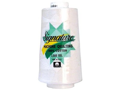 Signature Thread Signature 100% Ctn Quilt Thread 3000yd White Cotton 3000